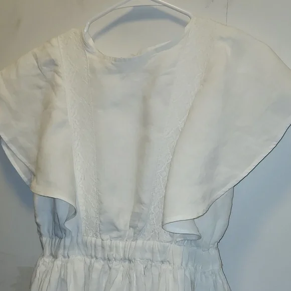 C'ERA UNA VOLTA Girls Size 12 Linen dress Italian Designer